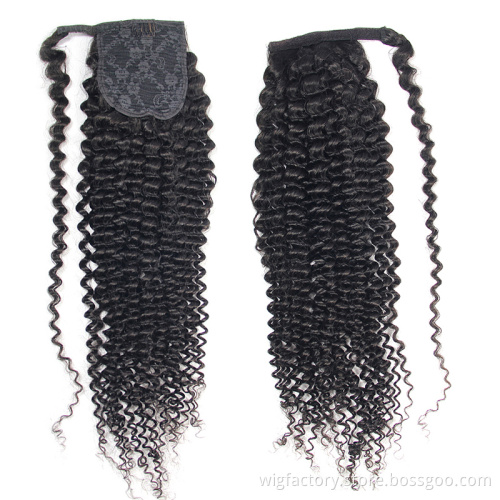 factory price ponytail hair,100% human hair extension ponytail curly,best selling kinky curly ponytail